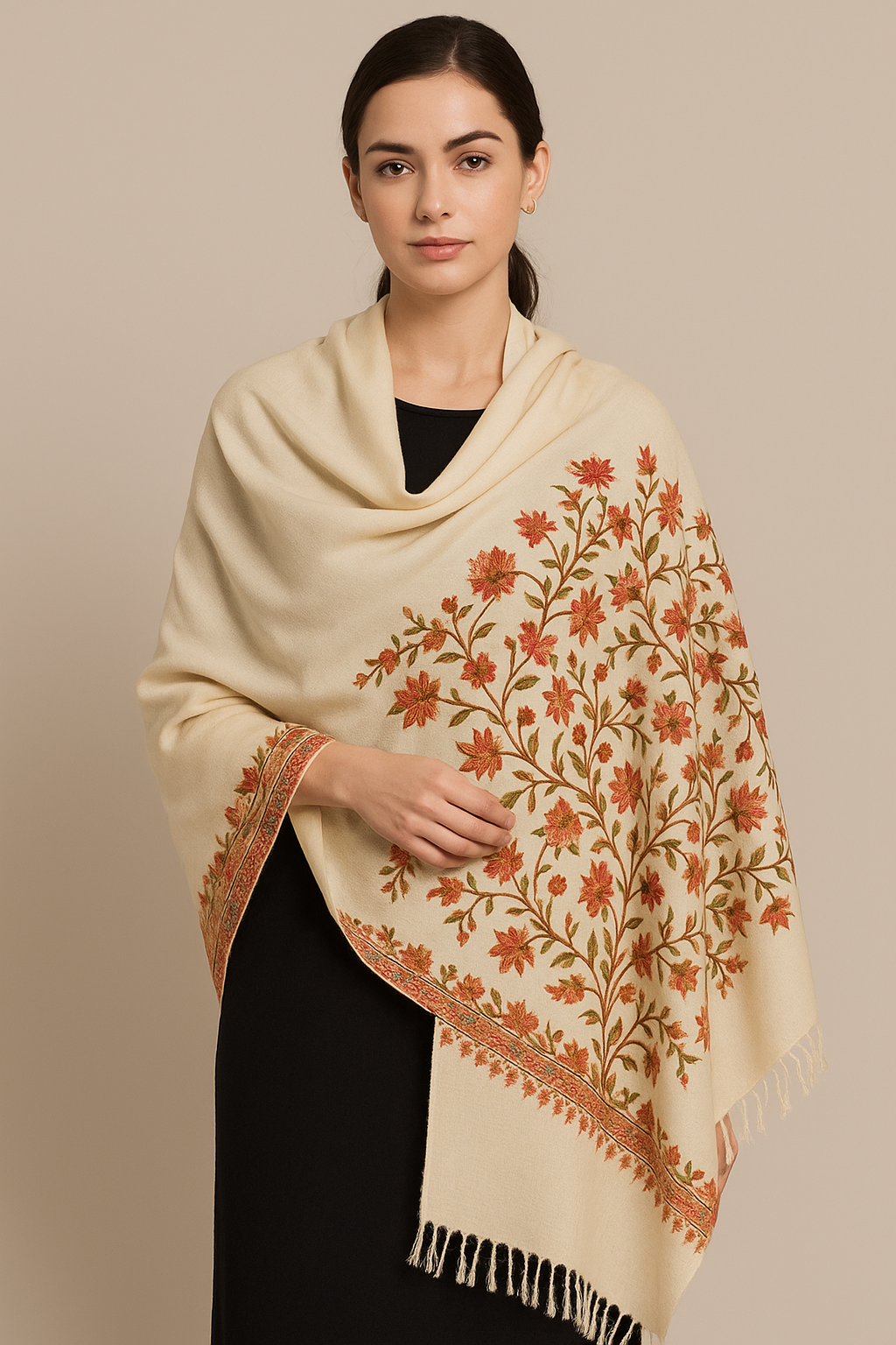 Embroidered Pashmina Shawls